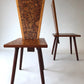 Set of Four Handcrafted Vintage Dining Chairs