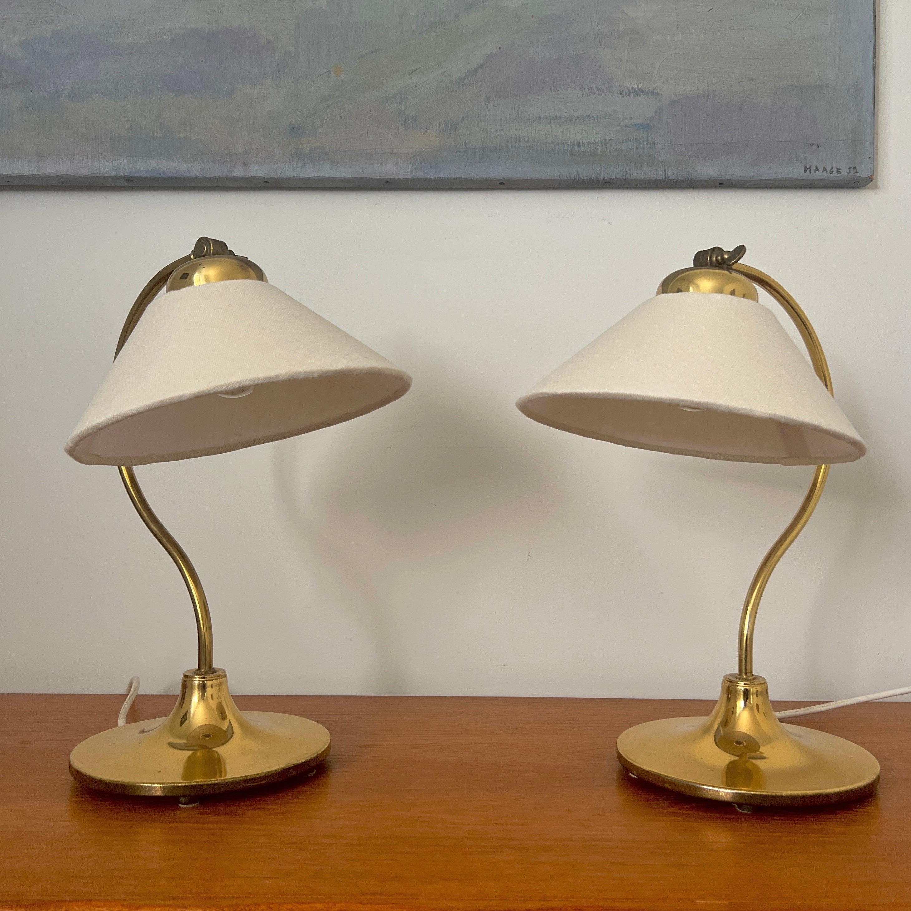 Gold mid deals century table lamp