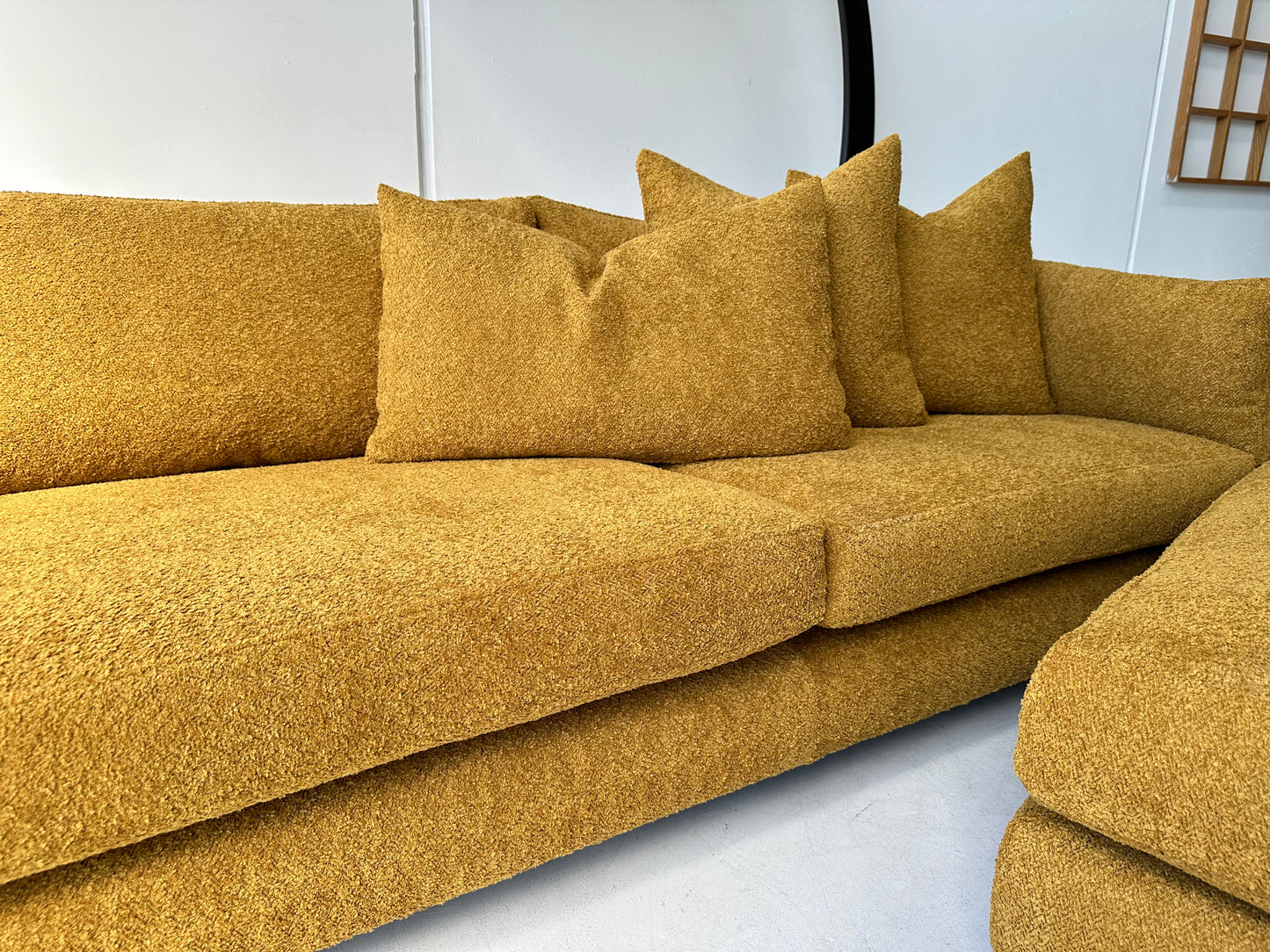 Mustard Jardan Sofa & Ottoman