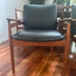 Set of Two Finn Juhl Model 192 Leather Carver Chairs