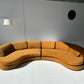 Curved Toffee Sofa