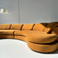 Curved Toffee Sofa