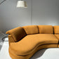 Curved Toffee Sofa