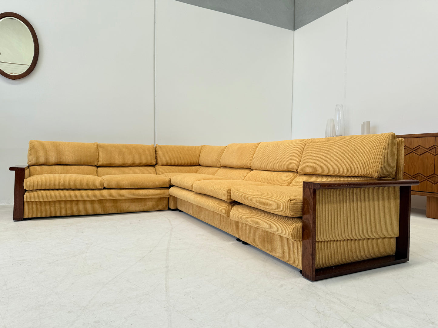 Yellow Cord Sofa