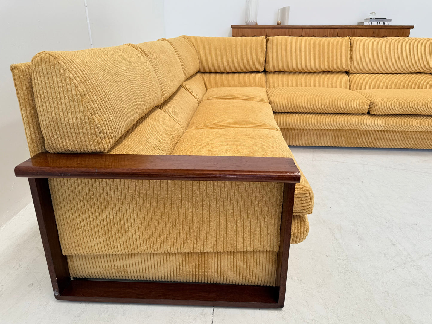 Yellow Cord Sofa