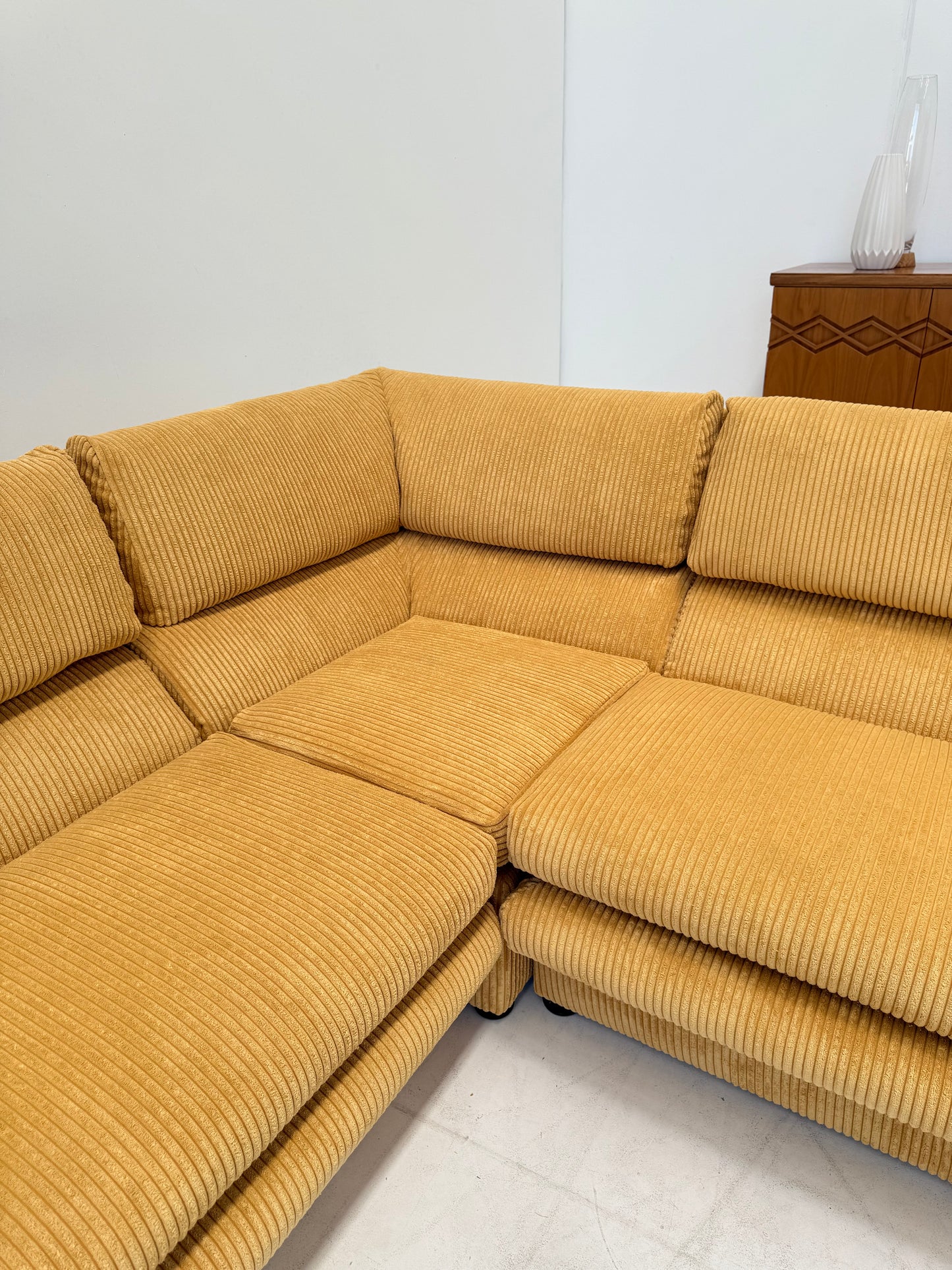 Yellow Cord Sofa