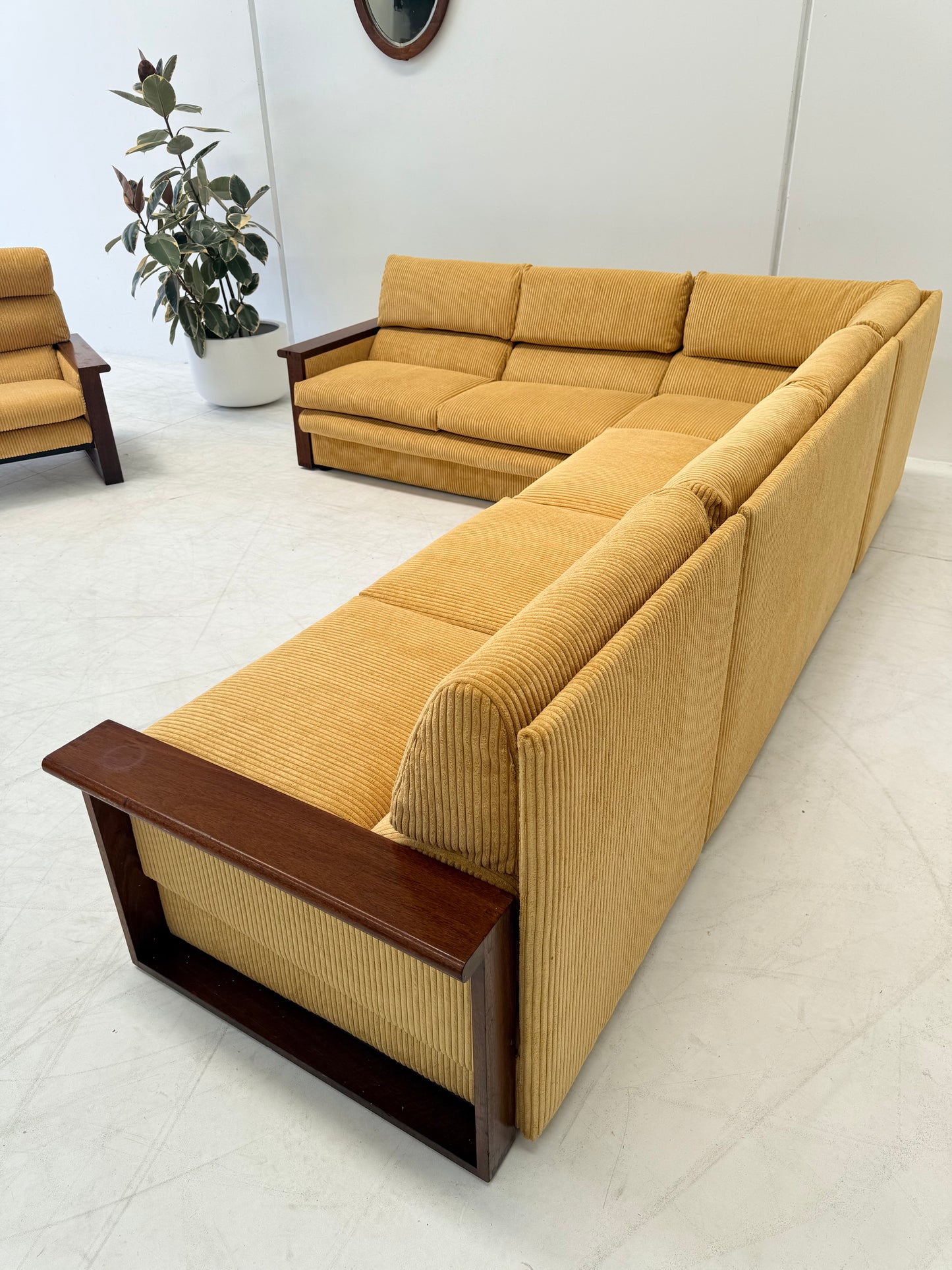 Yellow Cord Sofa