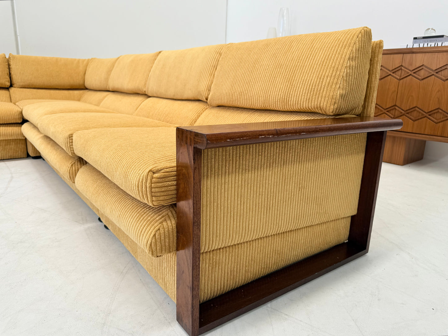 Yellow Cord Sofa