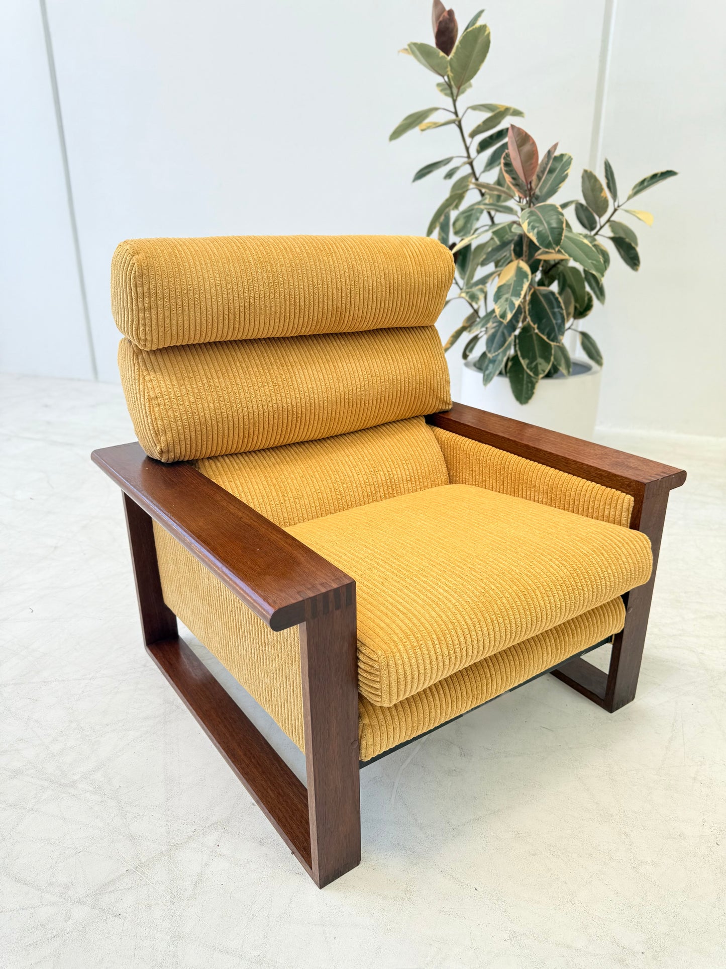 Yellow Cord Sofa