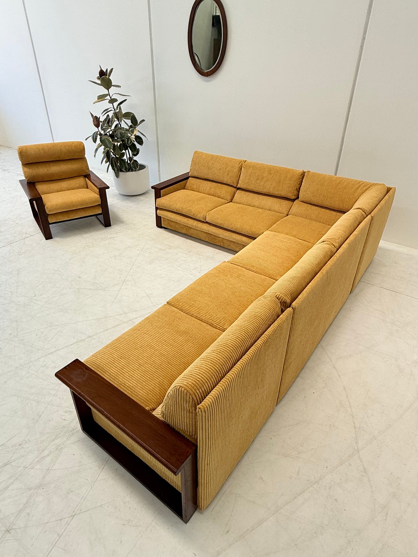 Yellow Cord Sofa