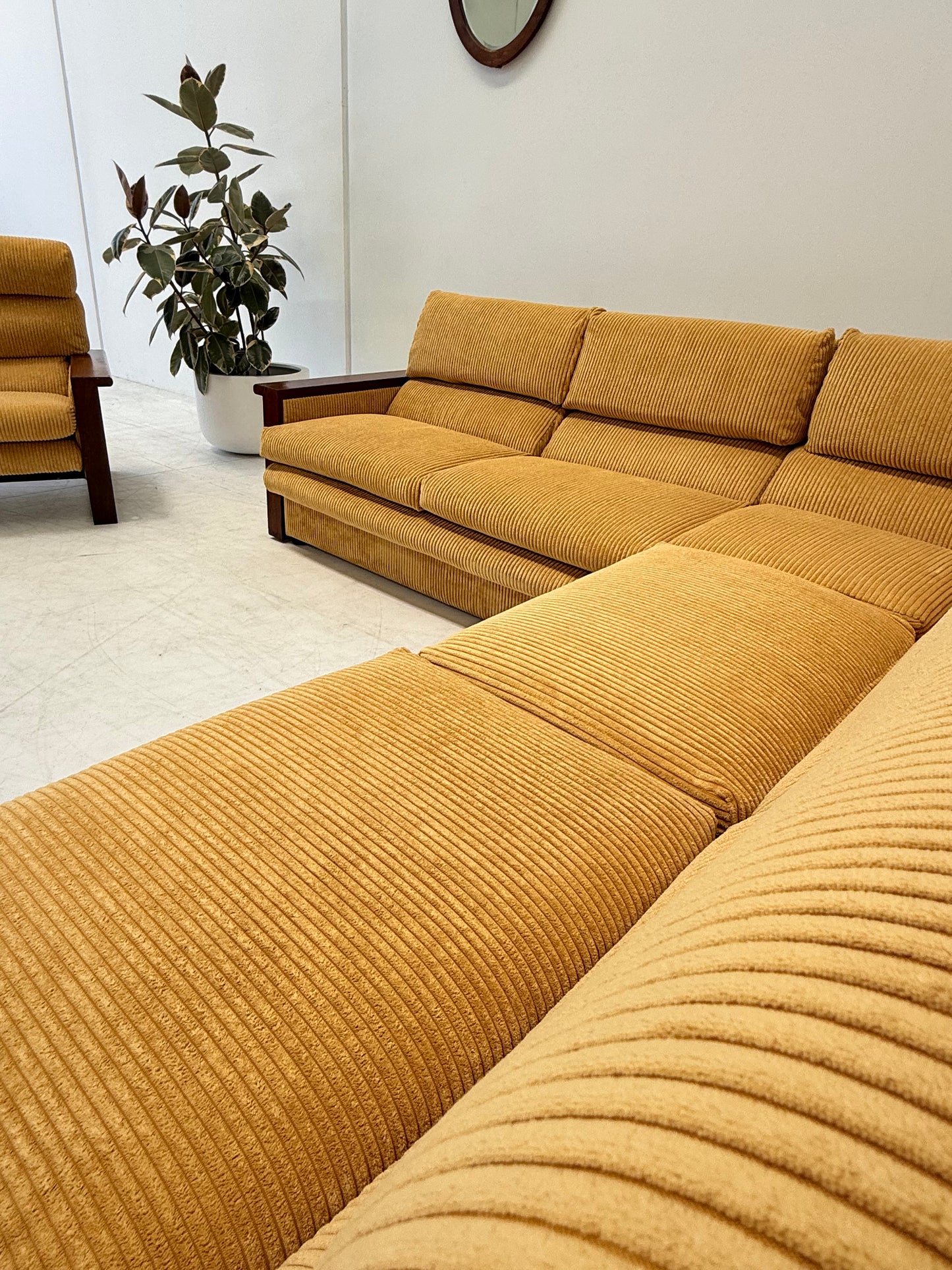 Yellow Cord Sofa