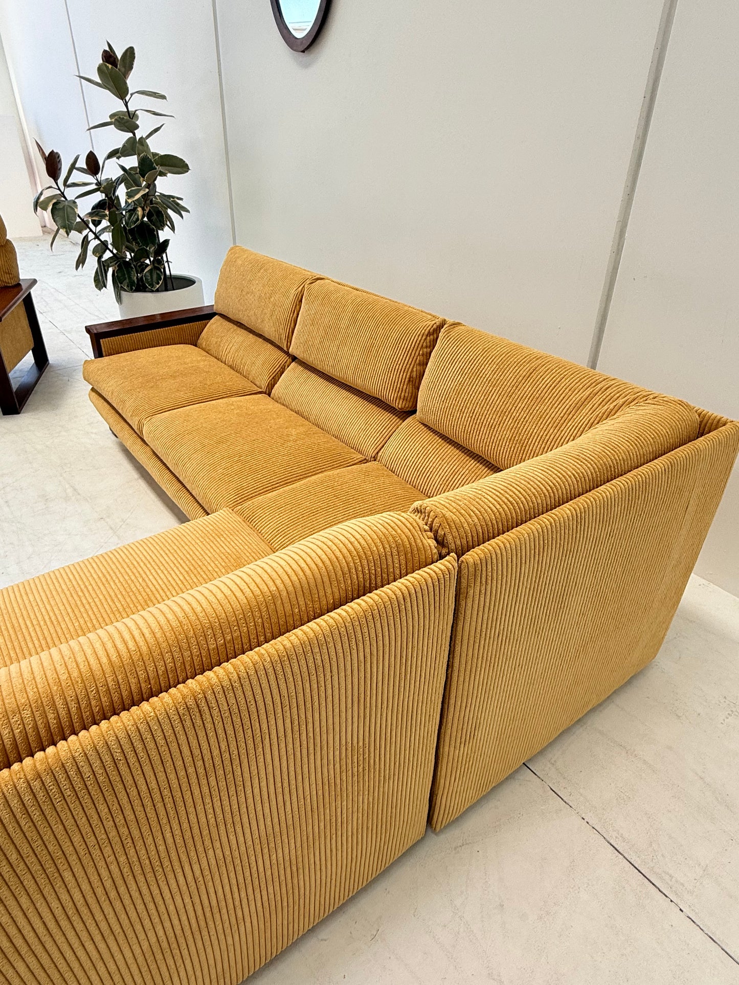 Yellow Cord Sofa