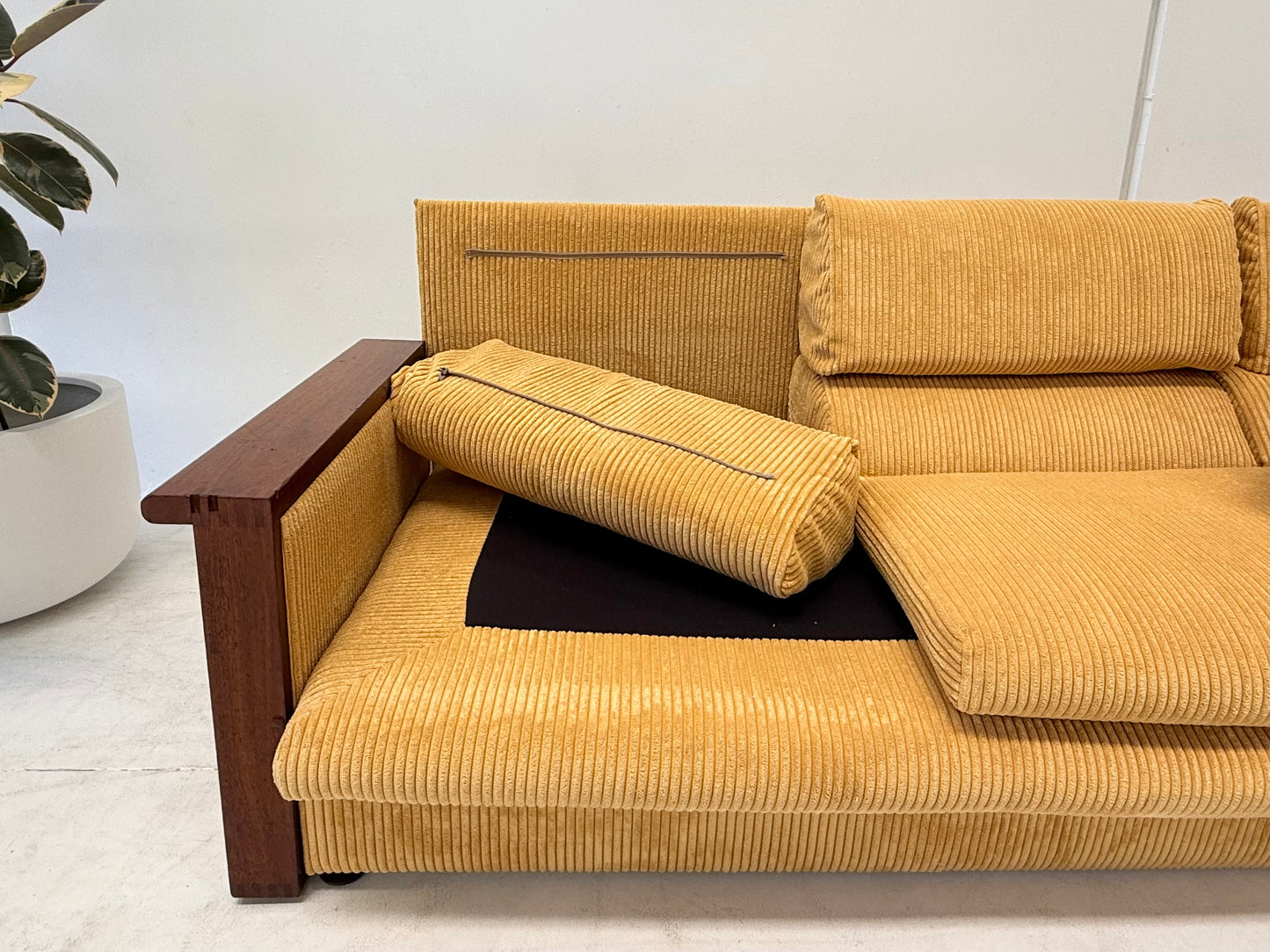 Yellow Cord Sofa