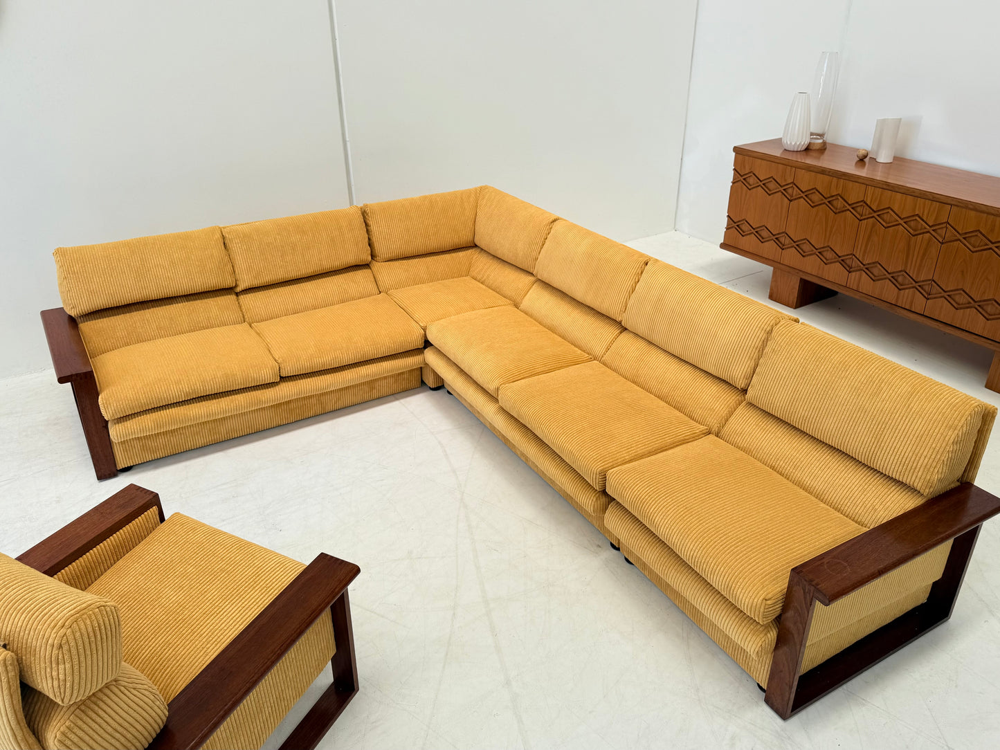 Yellow Cord Sofa