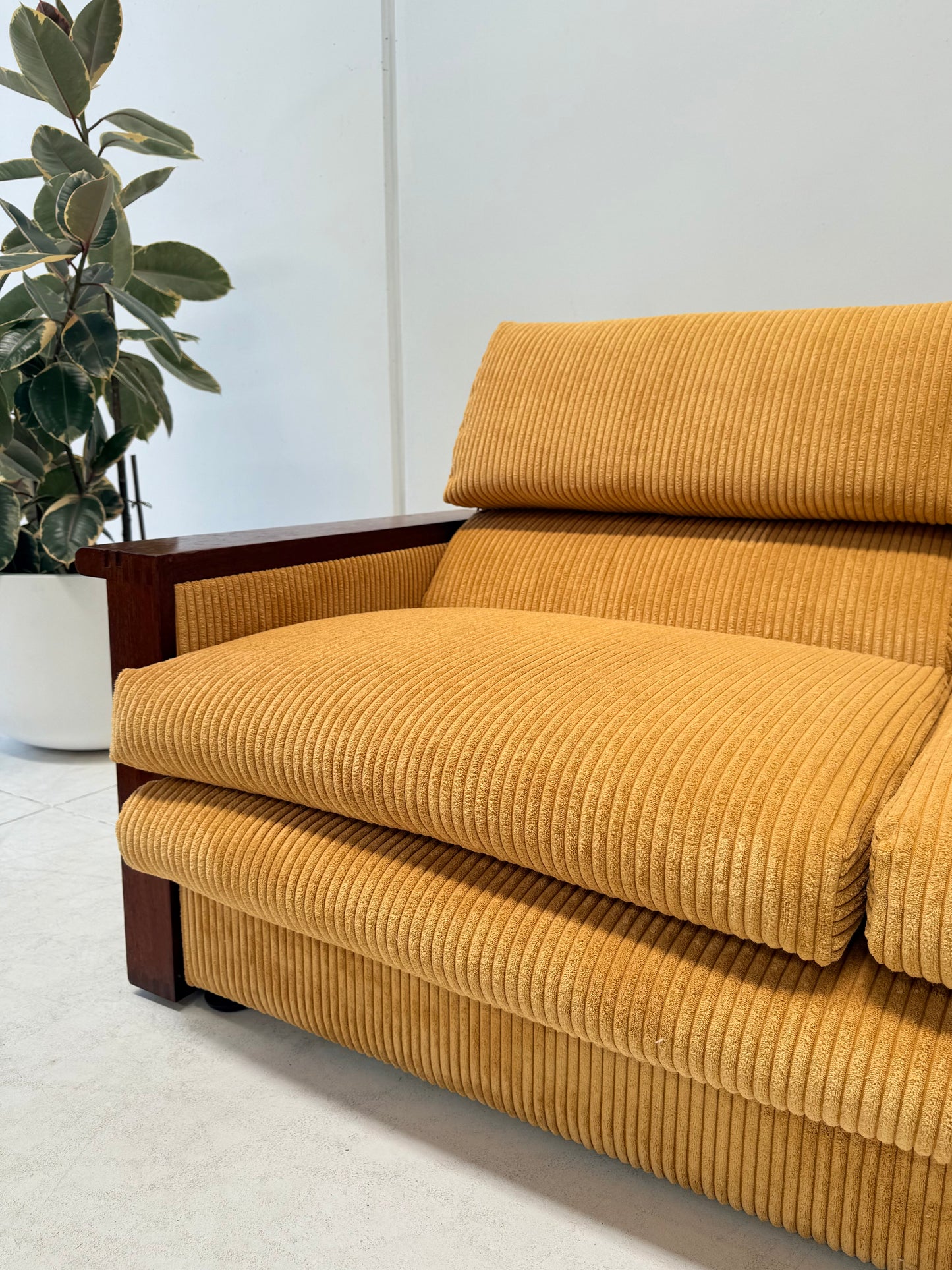 Yellow Cord Sofa