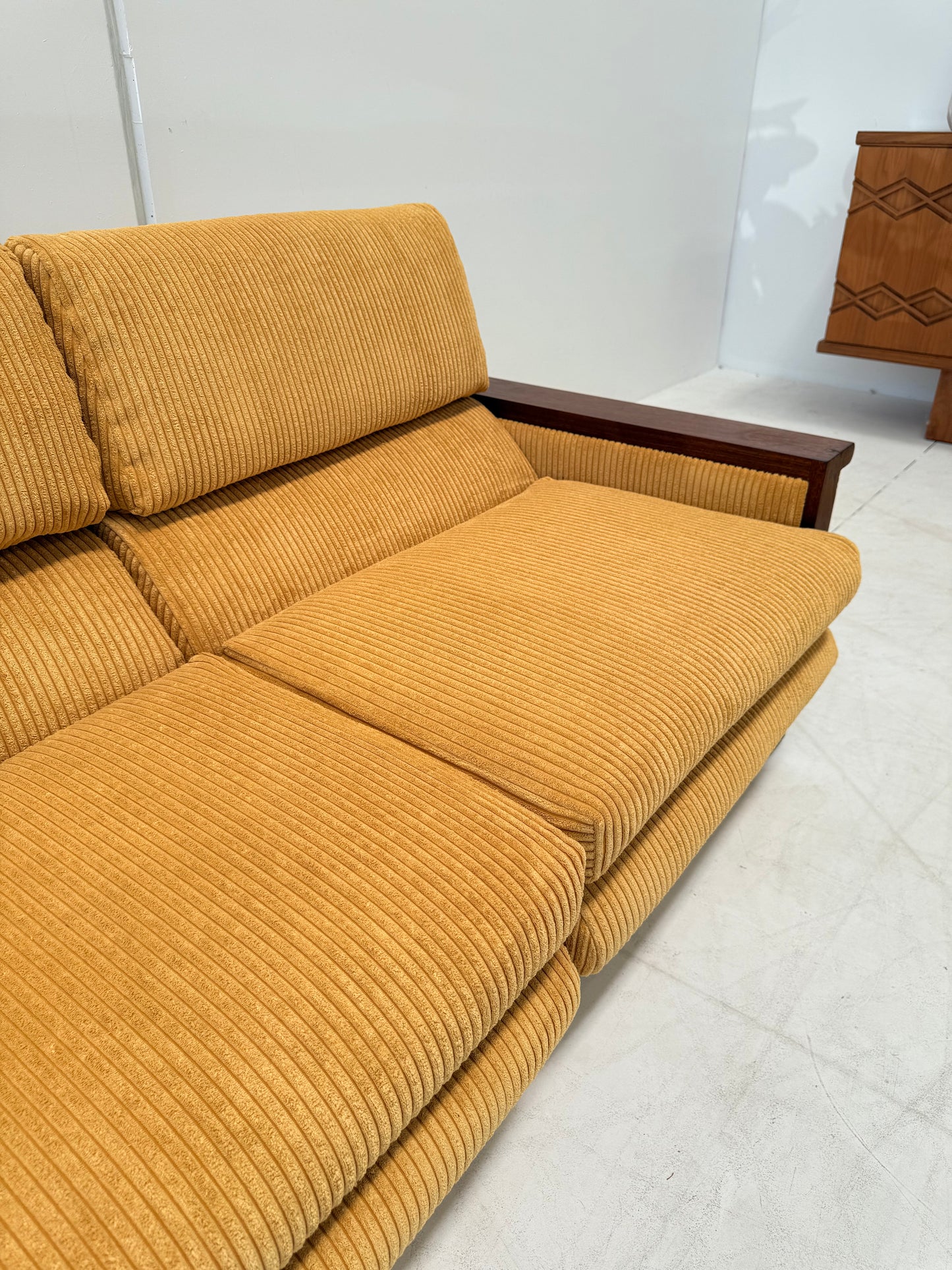 Yellow Cord Sofa