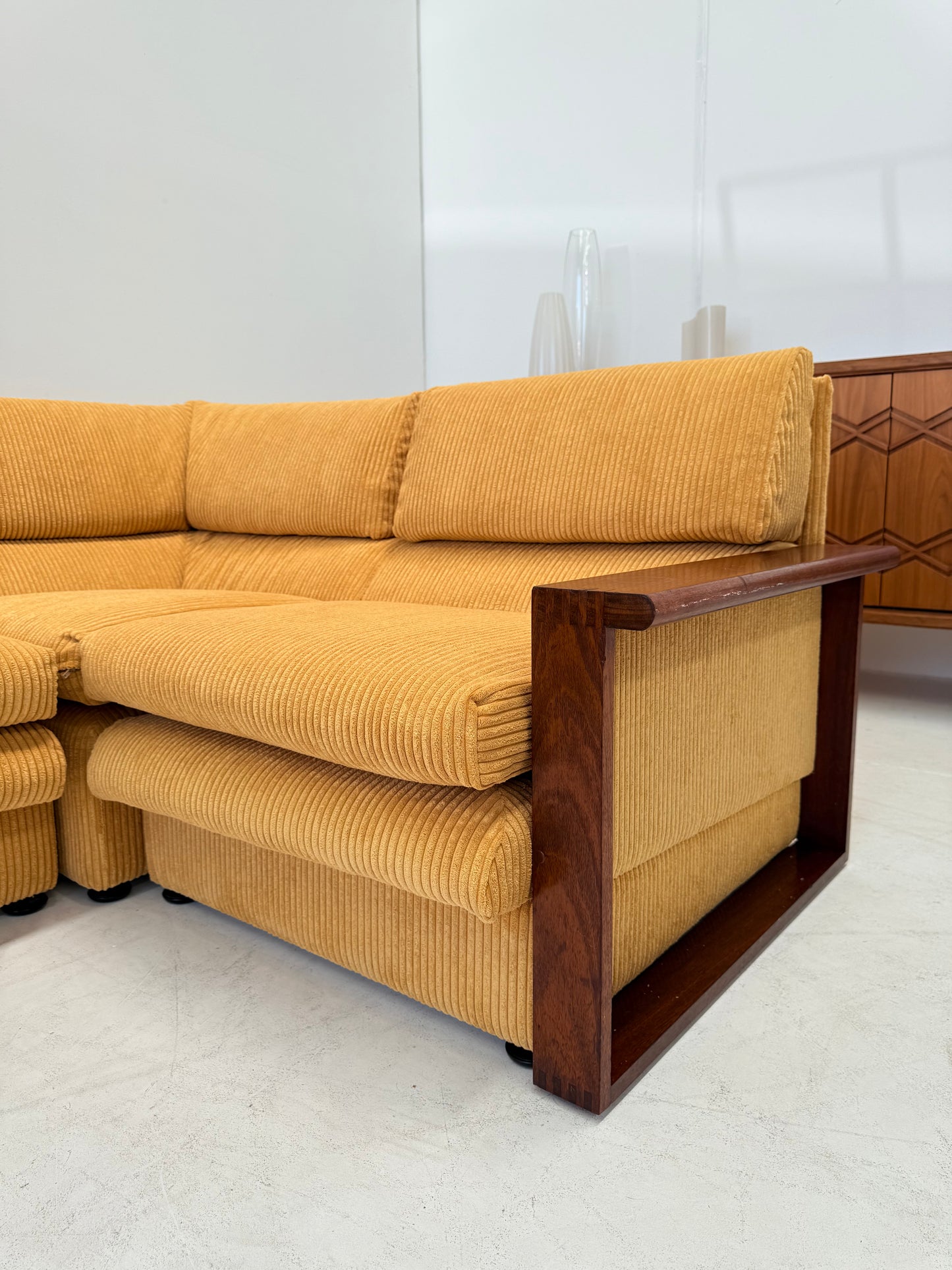 Yellow Cord Sofa