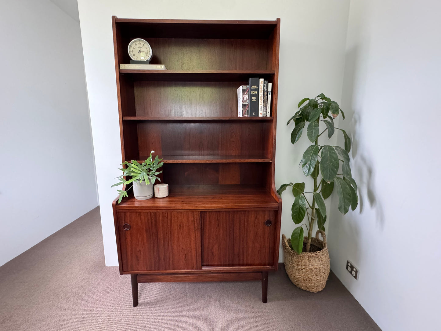 Vintage Mid Century Danish Bookshelf