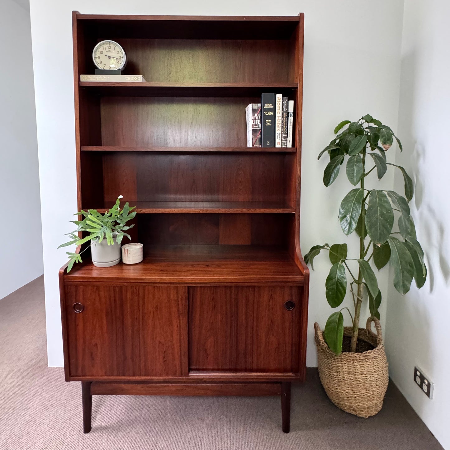 Vintage Mid Century Danish Bookshelf