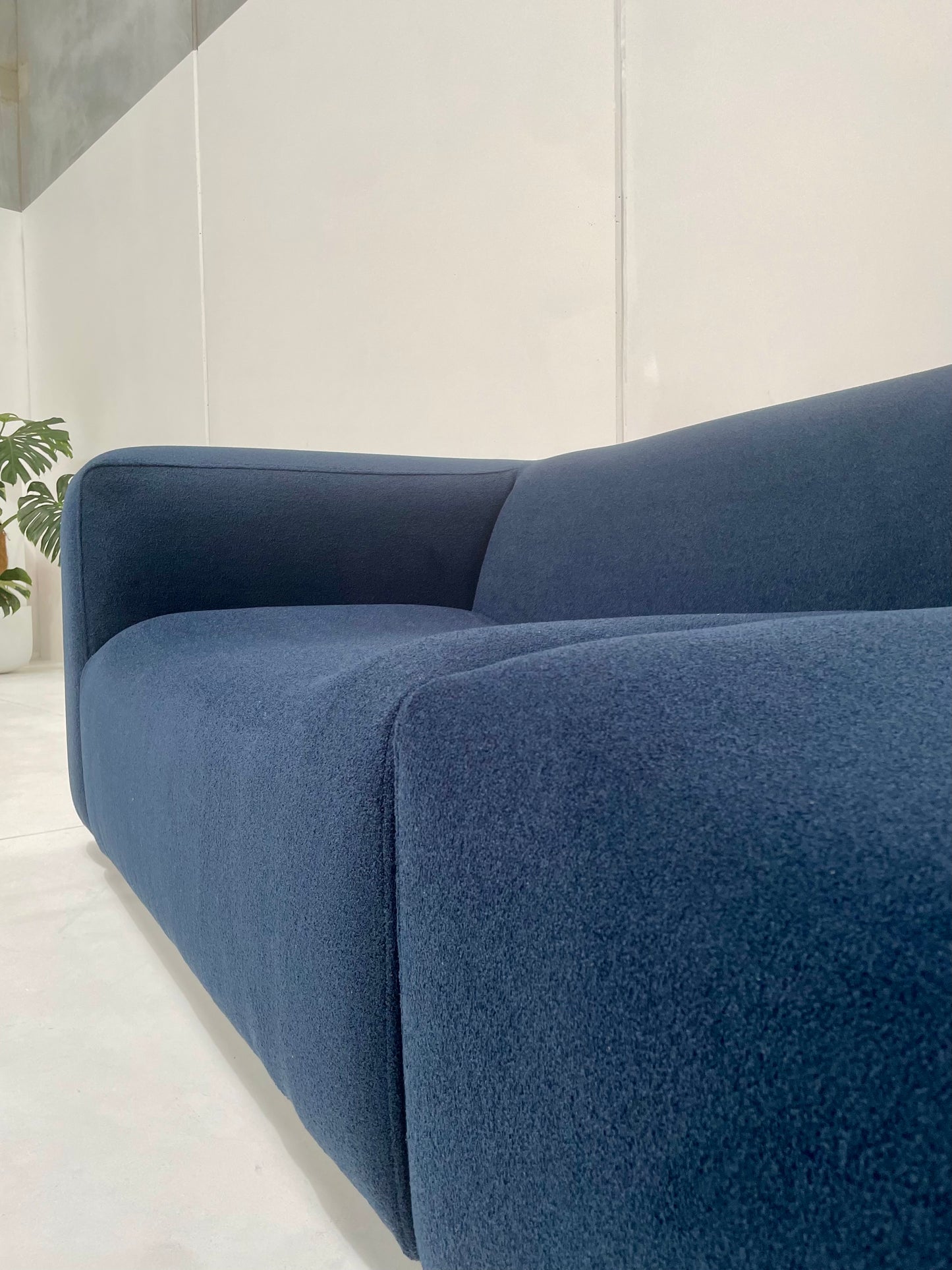 Bespoke Blue Sofa & Ottoman