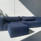 Bespoke Blue Sofa & Ottoman