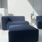 Bespoke Blue Sofa & Ottoman