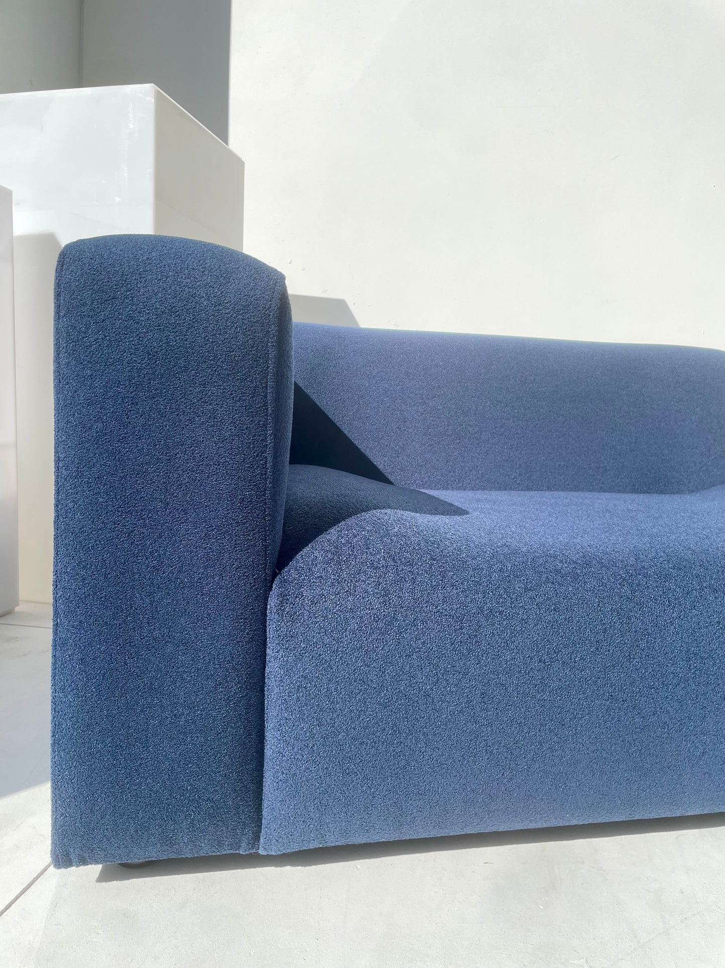 Bespoke Blue Sofa & Ottoman