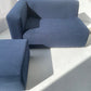 Bespoke Blue Sofa & Ottoman