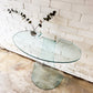 Vintage 1970's Fiam Glass Italian Console Table