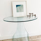 Vintage 1970's Fiam Glass Italian Console Table