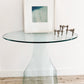 Vintage 1970's Fiam Glass Italian Console Table