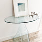 Vintage 1970's Fiam Glass Italian Console Table