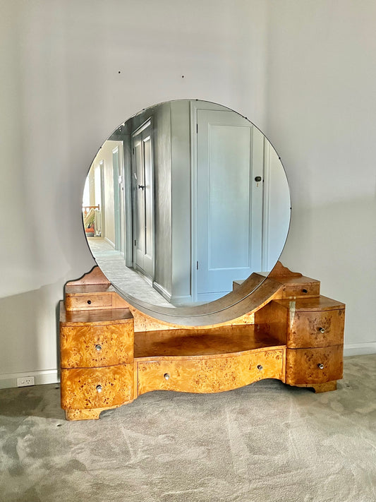 Art Deco Burl Dresser