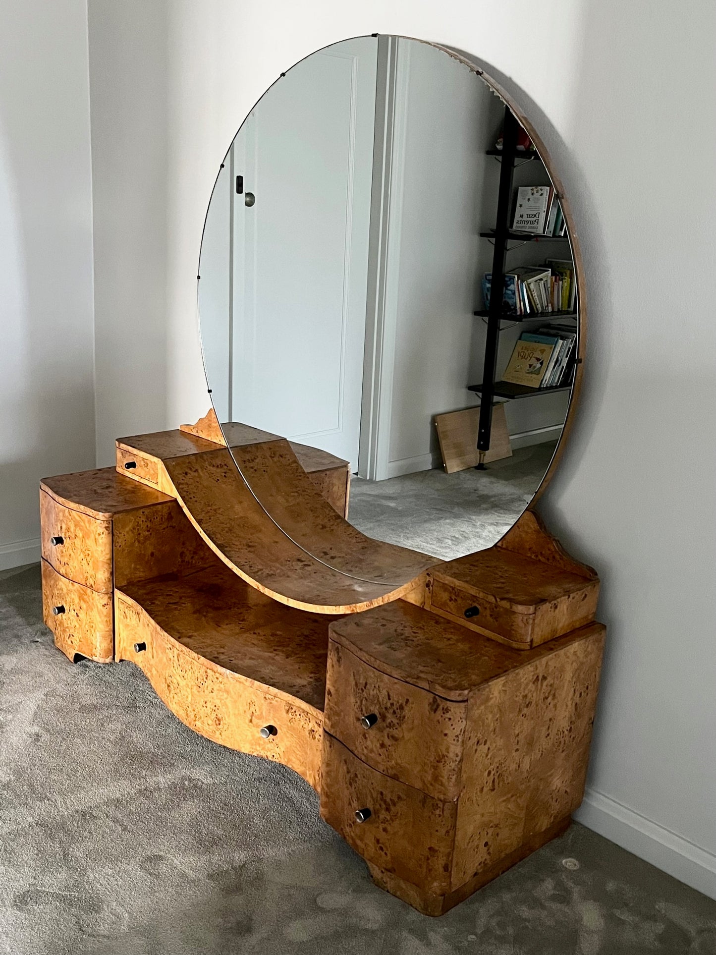 Art Deco Burl Dresser