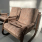 Brown Tubular Armchair - Two Available