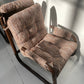 Brown Tubular Armchair - Two Available