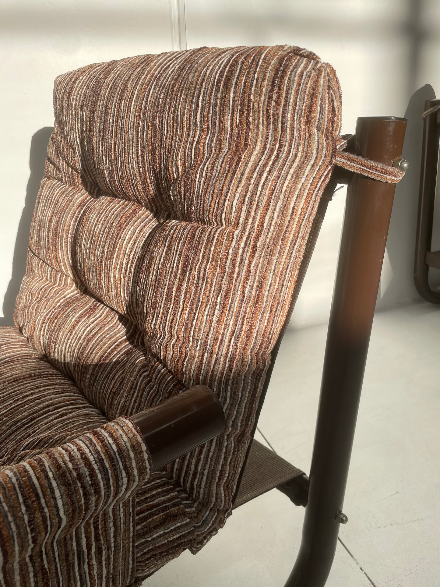 Brown Tubular Armchair - Two Available