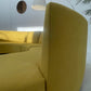 Curved Large Three-Piece Yellow Sofa Set