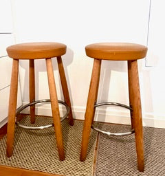 Pair of Hans Wegner CH58 Stools