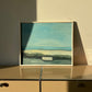 Vintage modernist landscape beach painting