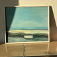 Vintage modernist landscape beach painting