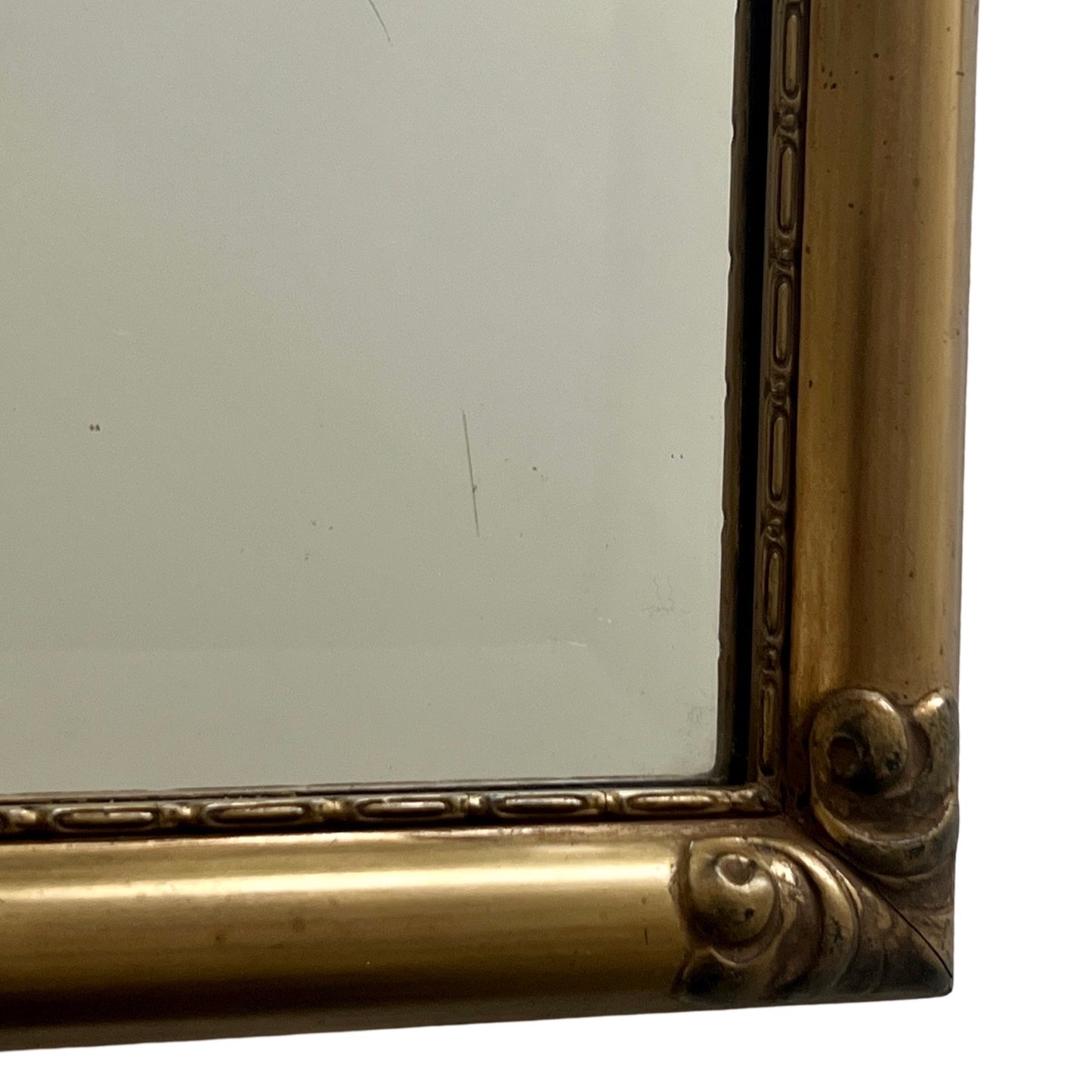 1920s Swedish Mirror with Sheaf-of-Wheat Detailing