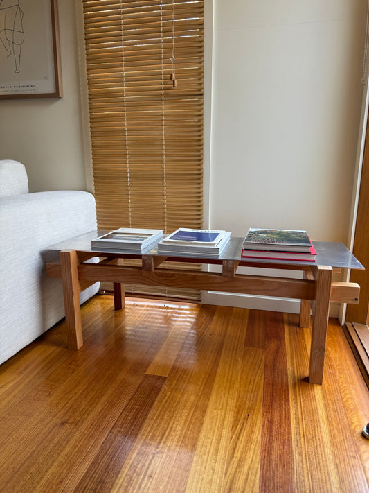 Aluminium + Oregon Side Table