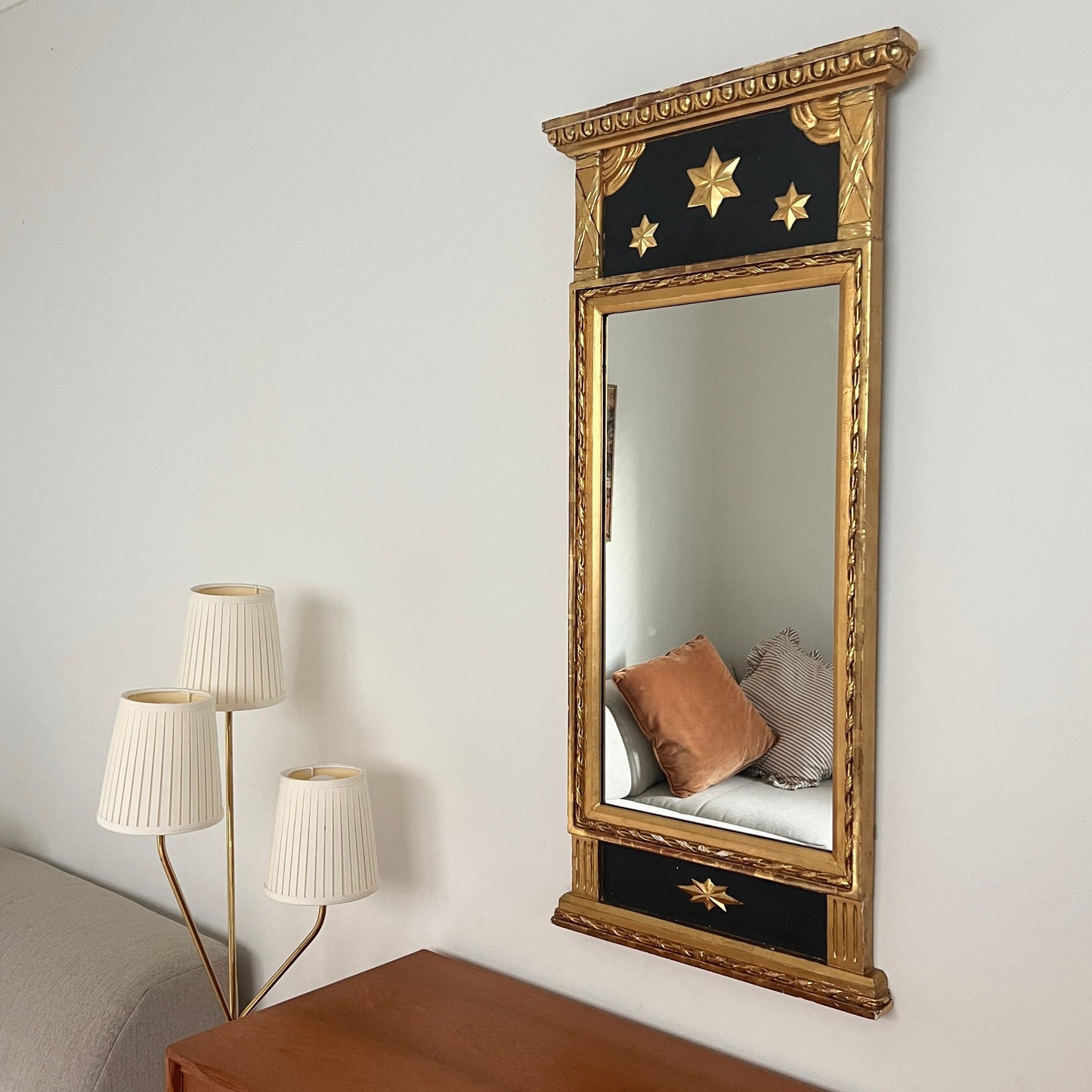 Large 1920s Mirror by Venesta, Latvia