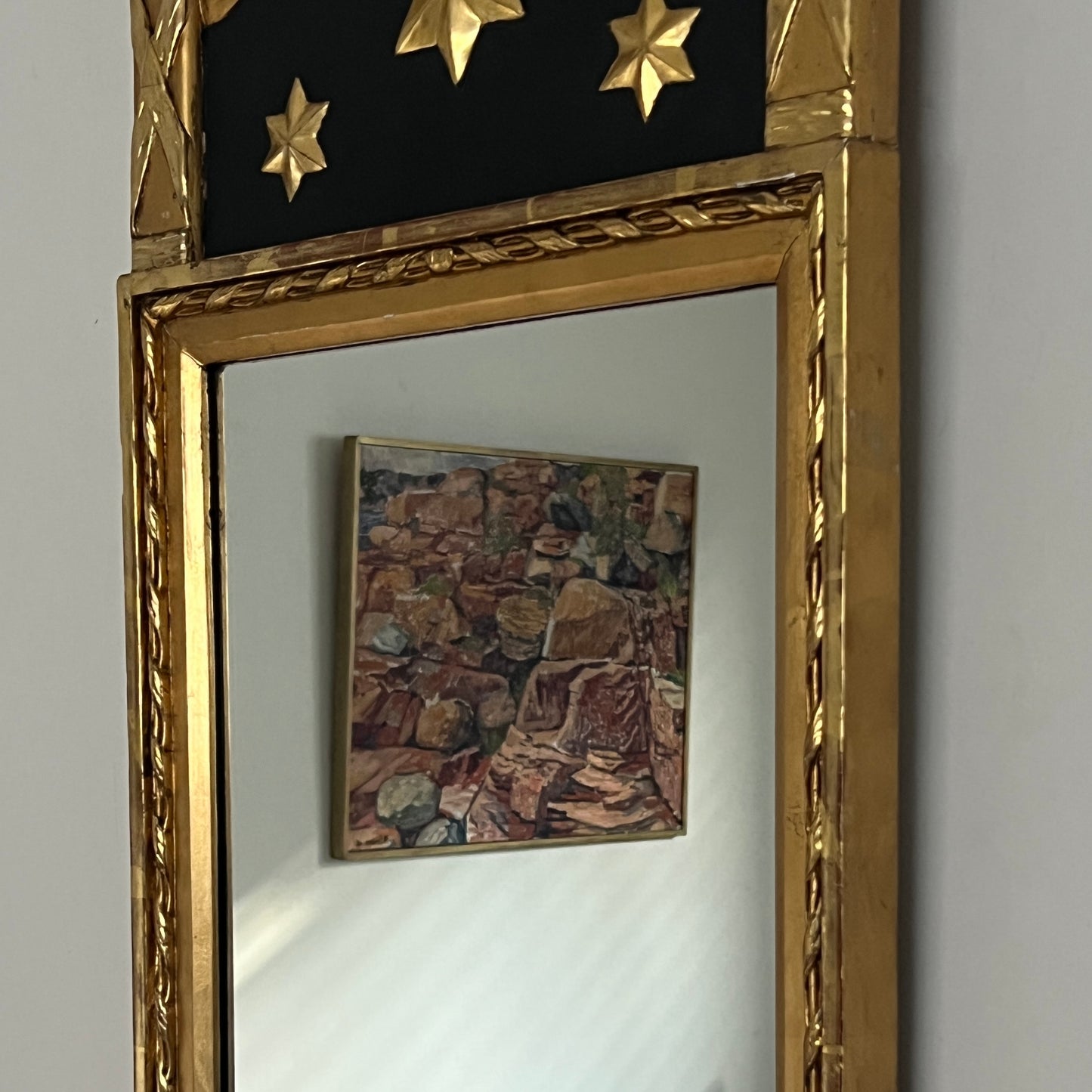 Large 1920s Mirror by Venesta, Latvia