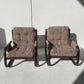 Brown Tubular Armchair - Two Available