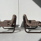 Brown Tubular Armchair - Two Available