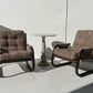 Brown Tubular Armchair - Two Available