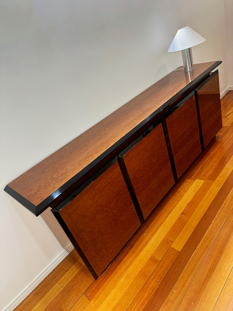 Vintage High Gloss Burl Sideboard