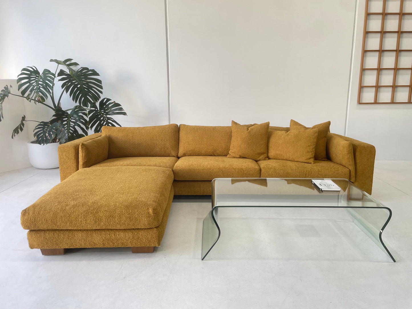 Mustard Jardan Sofa & Ottoman